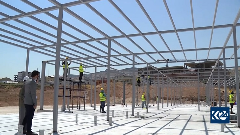 Duhok’ta Covid-19 hastalarına özel 4’üncü hastane inşa ediliyor